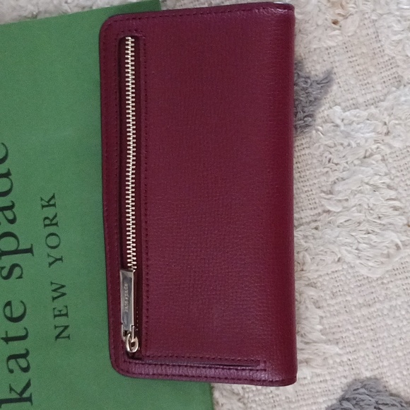 Kate Spade large slim billfold wallet new with tags♠️ - Picture 4 of 13